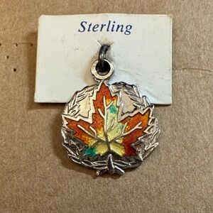 Sterling Silver Maple Leaf Pendant